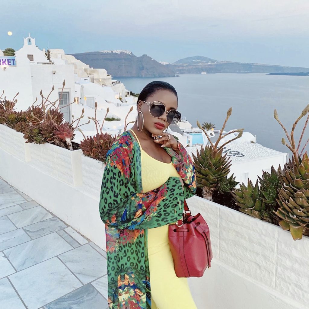 Liz Olusesan Santorini