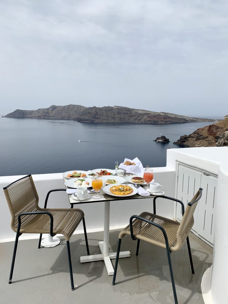 Katikies Santorini Hotel Liz Olusesan Breakfast